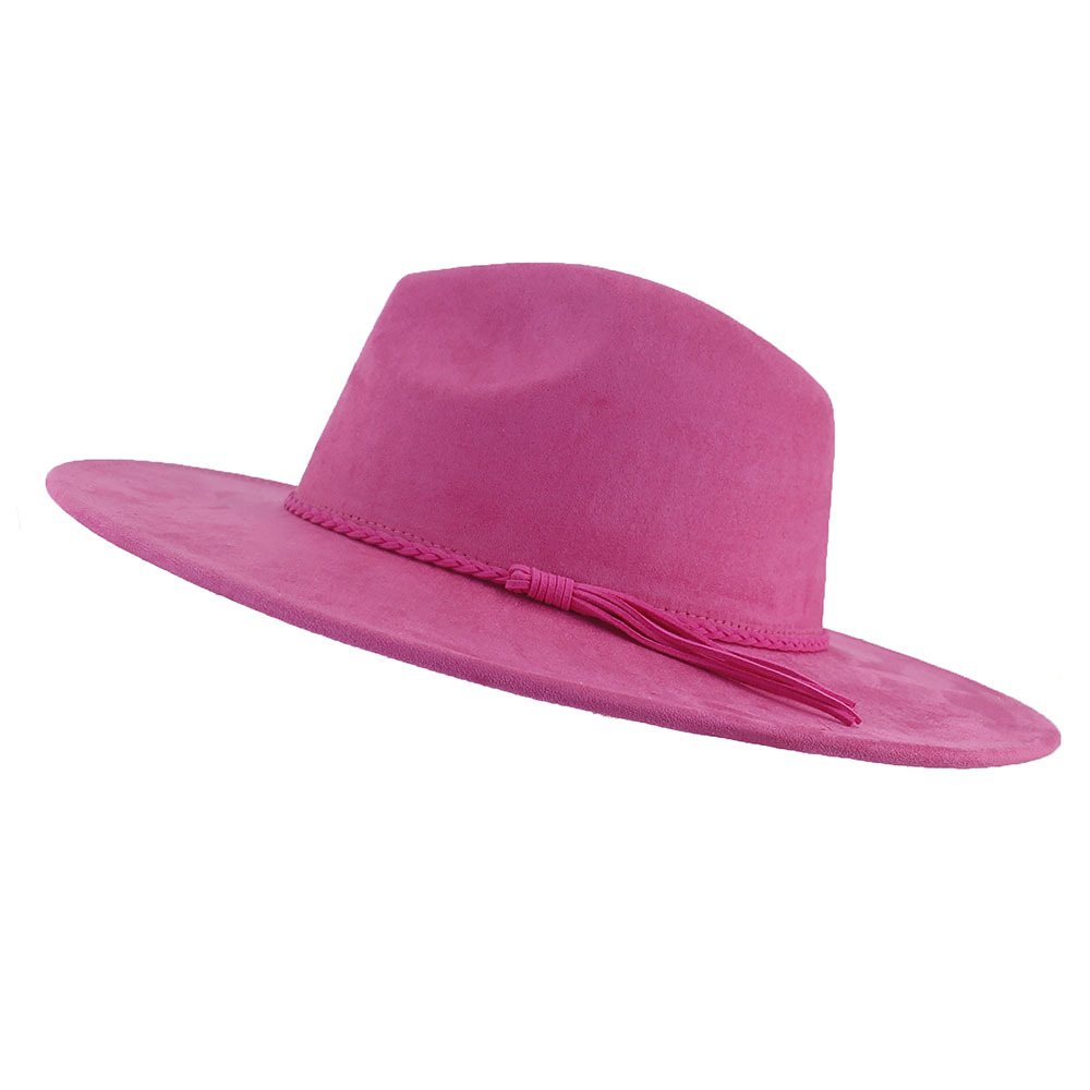rose-pink-brim-fedora-hat-felt-jazz-hats-classic-fedoras-sombrero