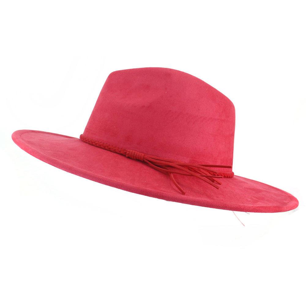 pink-brim-fedora-hat-felt-jazz-hats-classic-fedoras-sombrero