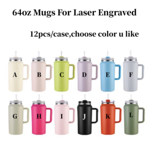 colored-64oz-powder-coated-tumblers-with-handle-for-laser-engraving-color-options
