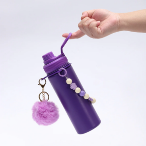 bulk-18oz-powder-coated-water-bottles-with-portable-carrying-strap-and-key-pendant