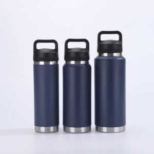 blue-bulk-18/27/37oz-yeti-style-powder-coated-water-bottles-with-flip-straw-and-chug-cap-lids