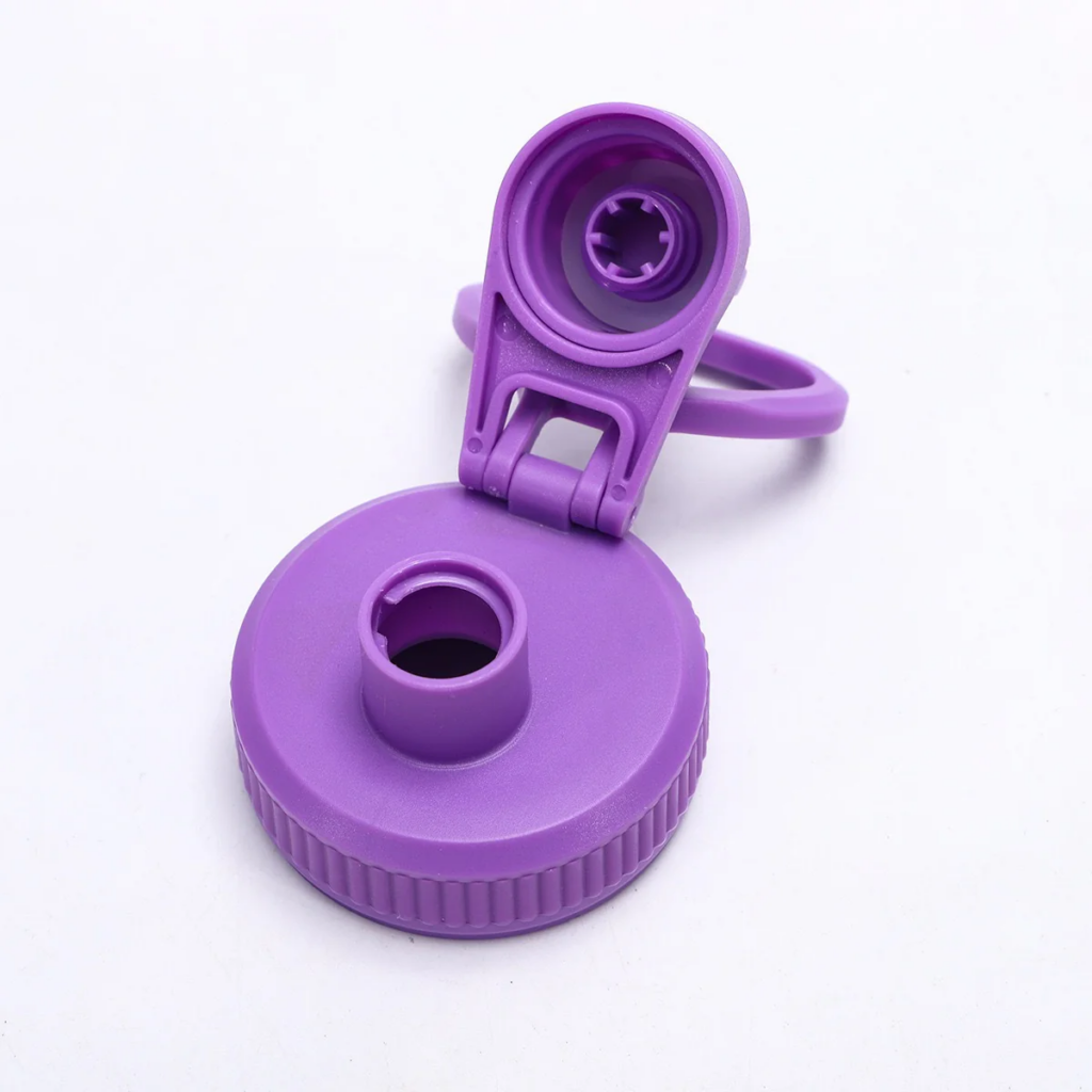 lid-of--18oz-powder-coated-water-bottles-with-portable-carrying-strap-and-key-pendant