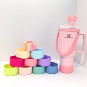 display-of-40oz-tumblers-water-bottles-bottom-silicone-sleeve-protective-cover
