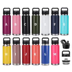 color-options-of-bulk-18/27/37oz-yeti-style-powder-coated-water-bottles-with-flip-straw-and-chug-cap-lids