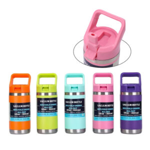 12oz Kids Yeti Style Water Bottles with Flip Straw Lids for Laser Engraving