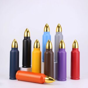 17oz 34oz Stainless Steel Powder Coated Tumblers Bullet Water Bottle