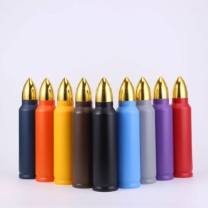 17oz 34oz Stainless Steel Powder Coated Tumblers Bullet Water Bottle