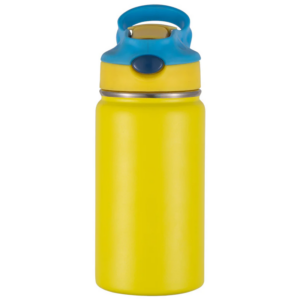 yellow-12oz-powder-coated-kids-tumblers-with-sippy-lids-double-vacumn-water-bottles