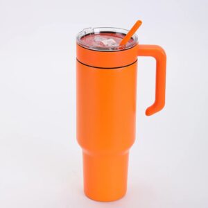 40oz Quencher Colored Stainless Steel Tumblers with Handle - Orange orange-40oz-quencher-colored-stainless-steel-tumblers-with-handle
