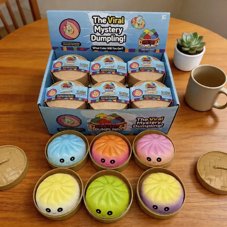 Squishy Slow Rising Colored Dumpling Sensory Stress Relief Toys 72pcs