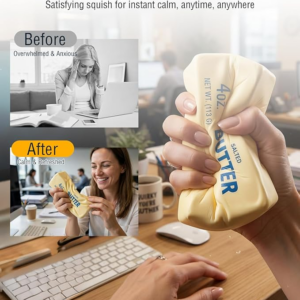 Slow Rising Butter Stick Silicone Squeeze Stress Relief Toy for Adults Children 100pcs
