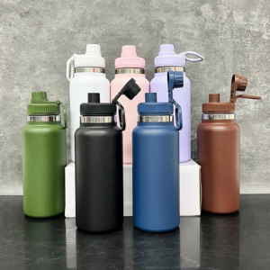 real-shots-of-32oz-powder-coated-water-bottle-with-portable-drinking-spout-lid