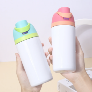 16oz Owala Sublimation Blank Stainless Steel Water Bottle - Cyan & Pink cyan-and-pink-16oz-owala-sublimation-blank-stainless-steel-water-bottle