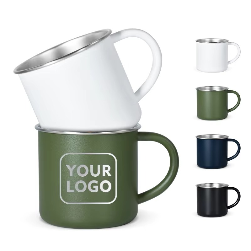display-of-400ml-single-wall-stainless-steel-powder-coated-coffee-mug