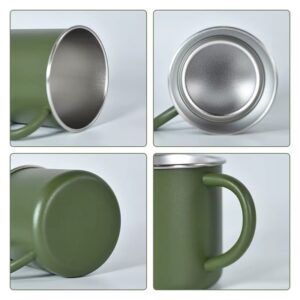 details-of-400ml-single-wall-stainless-steel-powder-coated-coffee-mug