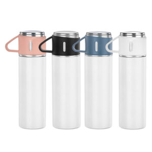 Heat Transfer Blank 500ml Stainless Steel with Three-Lid Bottle Set