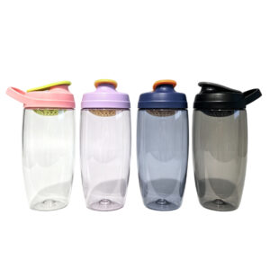 Durable 750ml Plastic Protein Shaker Bottle