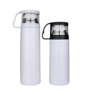 12oz 17oz Stainless Steel Thermos Insulated Coffee Mug with Handle Lid